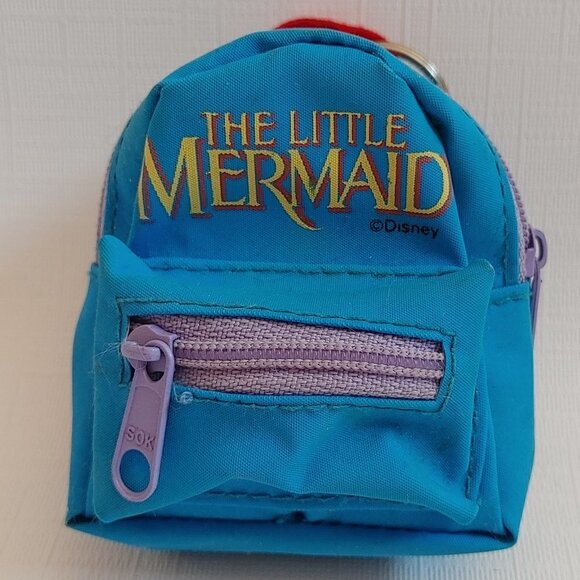 RETRO Disney's The Little Mermaid Mini Backpack Key Chain Attachment - Picture 1 of 6